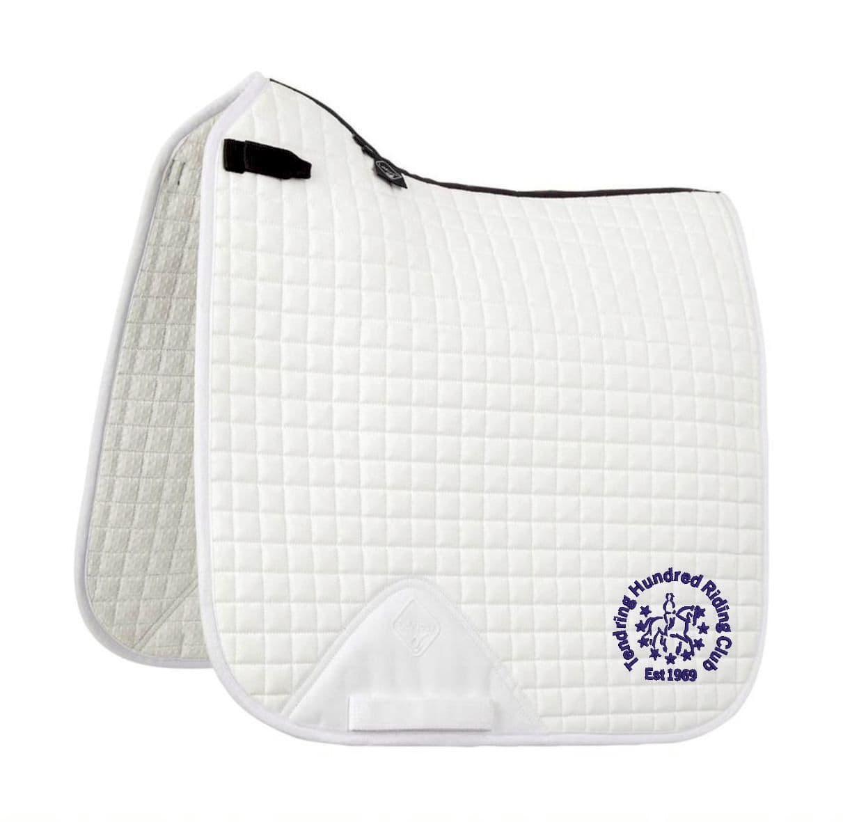 Tendring RC embroidered white Le Meiux Dressage Saddlecloths (1)