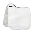 Three Valley's RC embroidered white Le Meiux Dressage Saddlecloths
