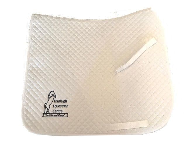 Thurleigh Equestrian Centre Dressage Saddle Cloths White/Navy