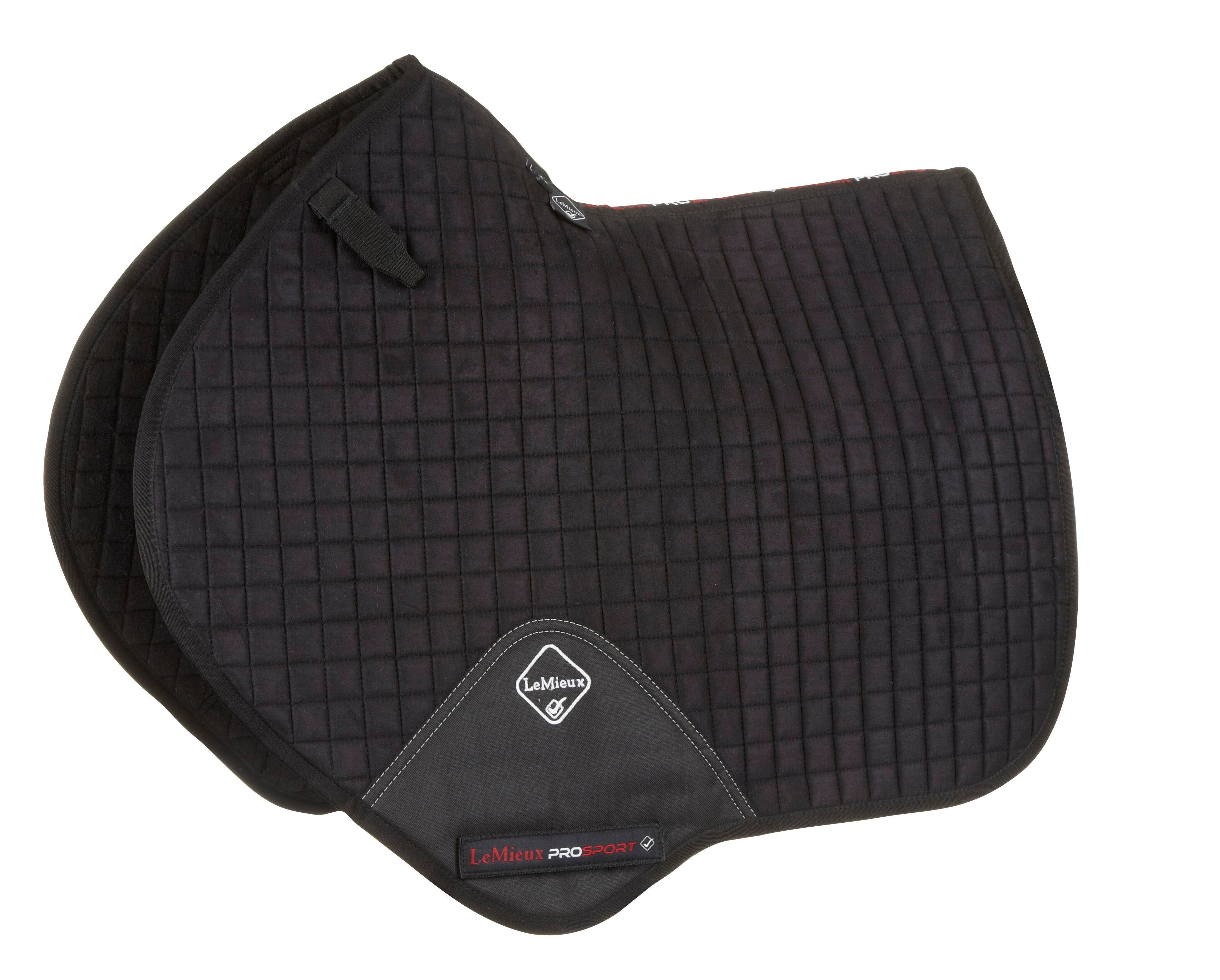Warwickshire Hunt embroidered Black Le Mieux Close Contact Saddlecloths
