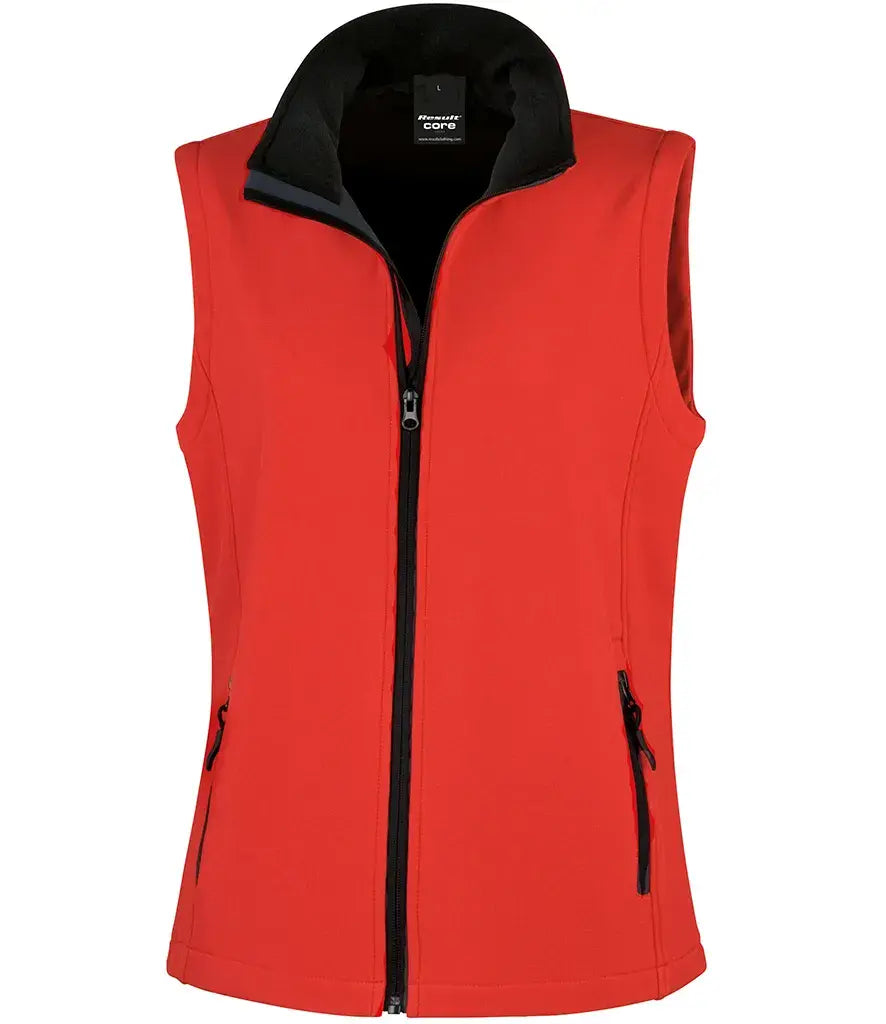 Vine Racing Team Red Unisex Softshell Gilet R232