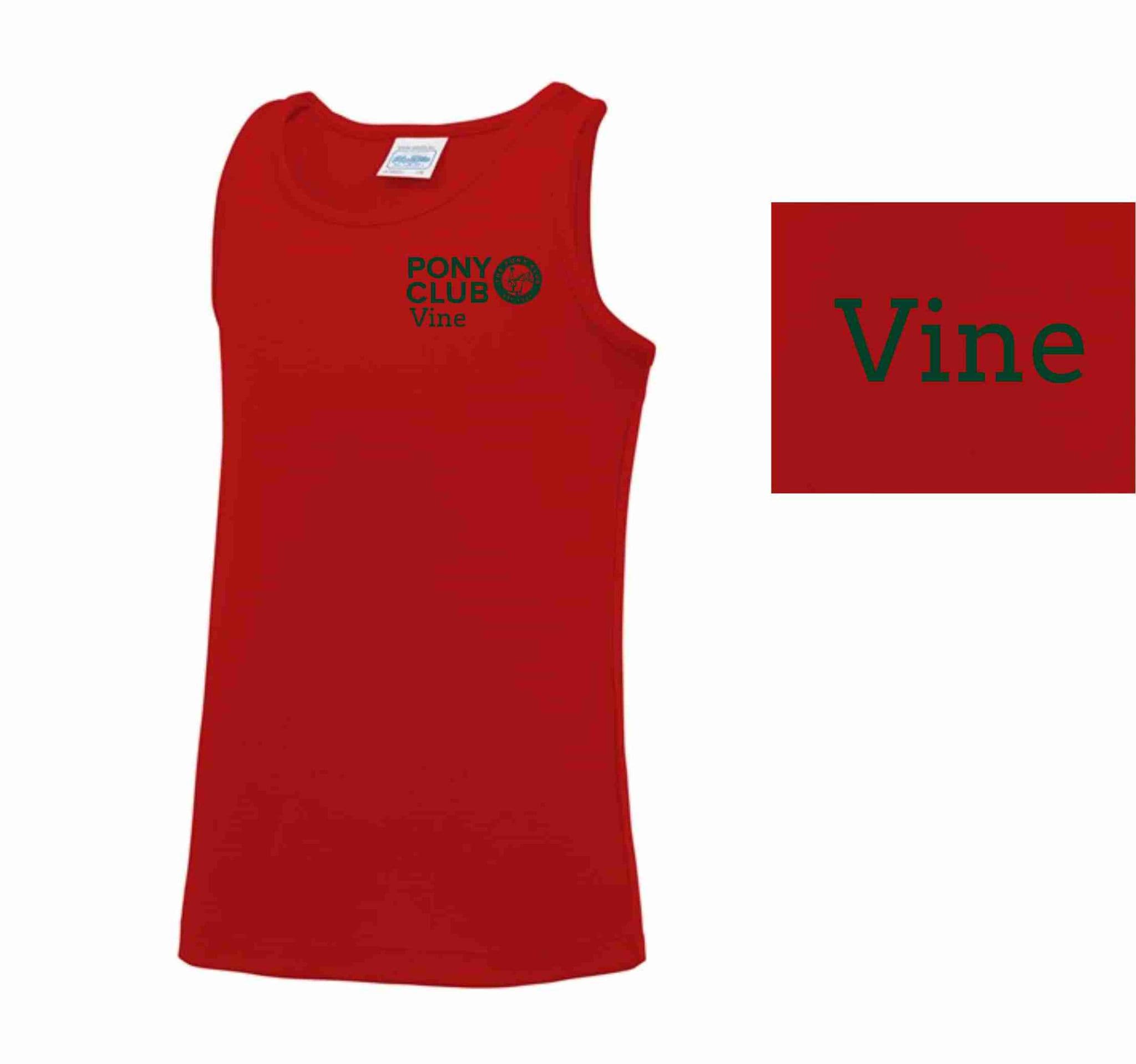 Vine Red Children's Tet running vest JC07j