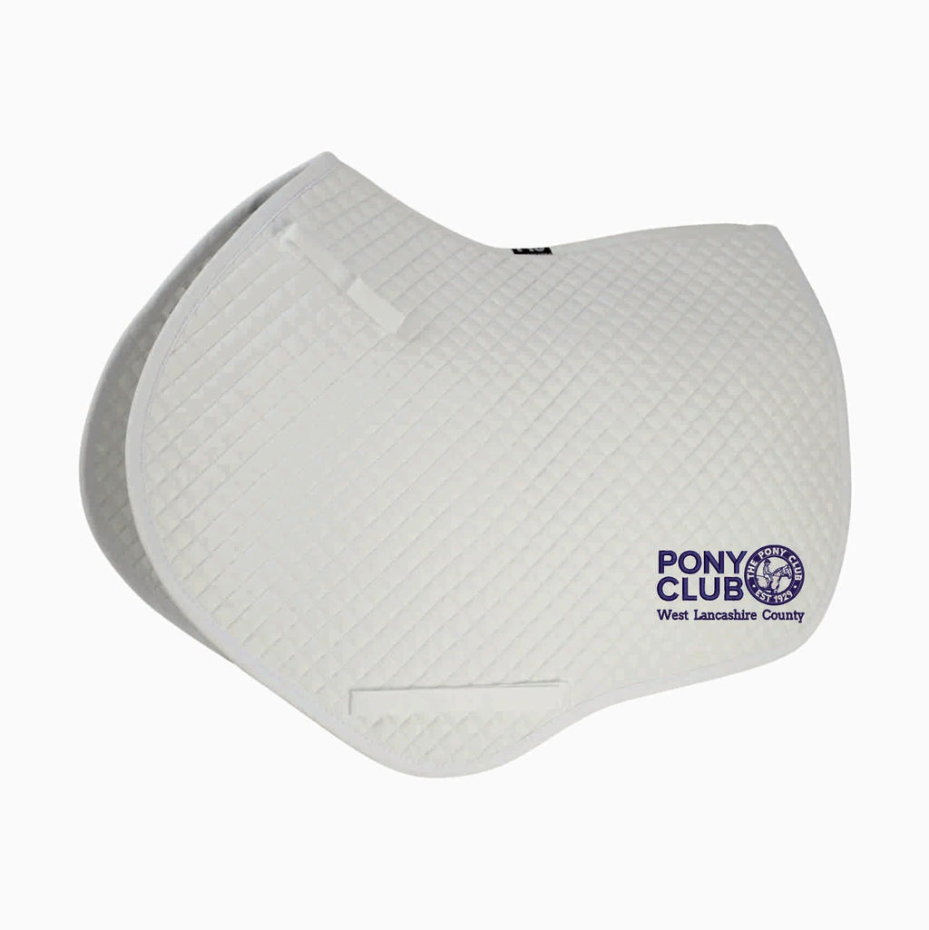 West Lancashire County Close Contact White Saddlecloth