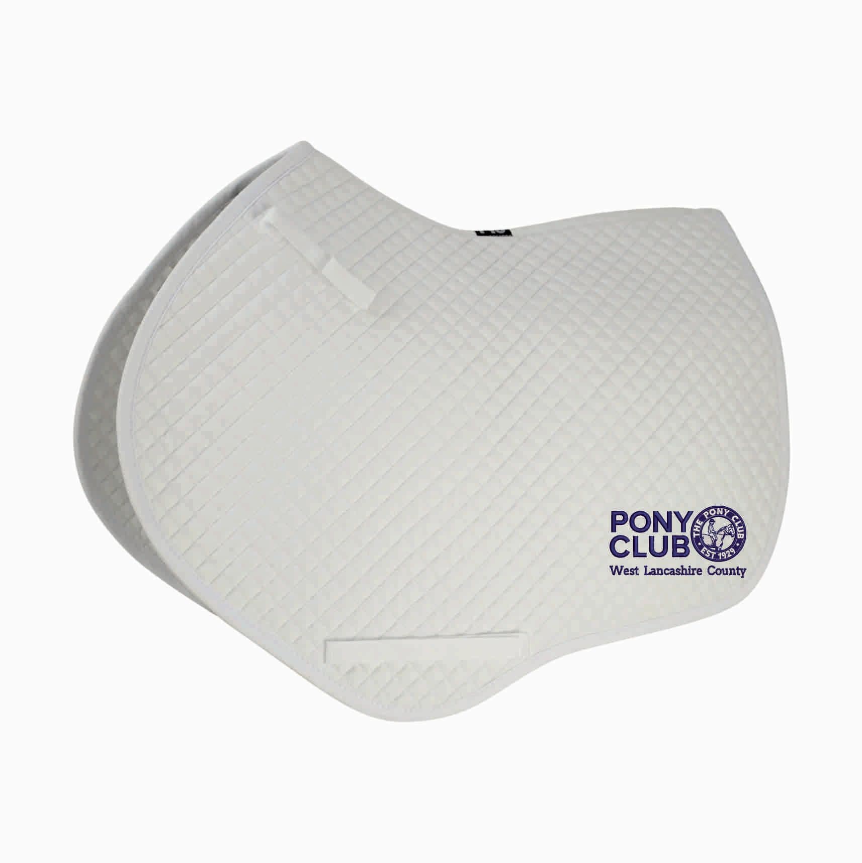West Lancashire County Close Contact White Saddlecloth