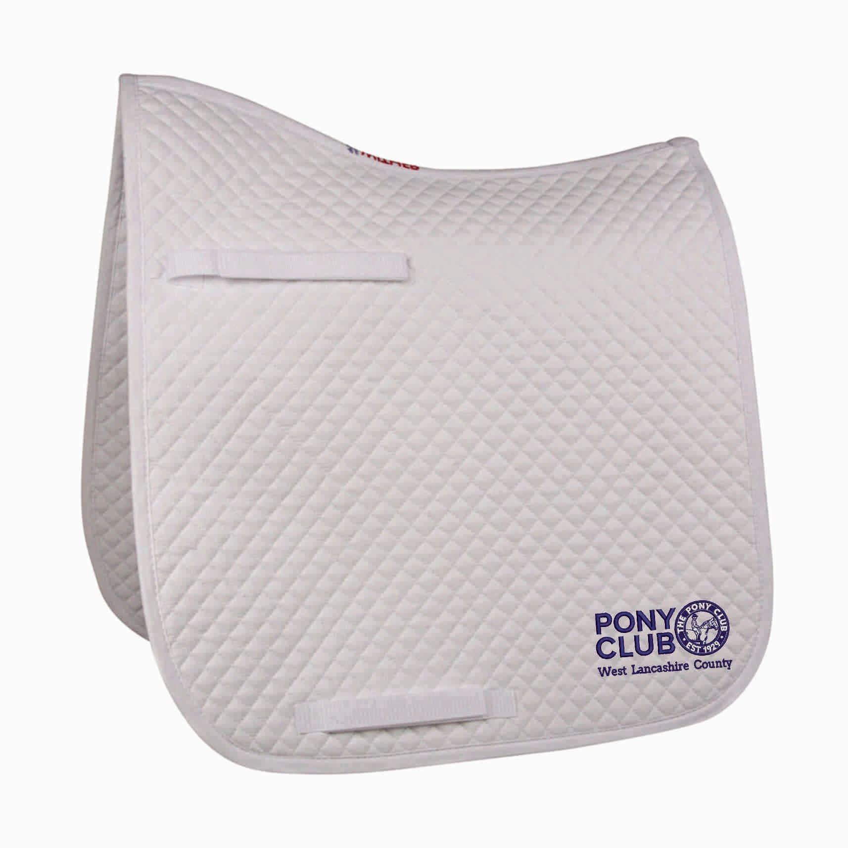 West Lancashire Dressage white saddlecloth