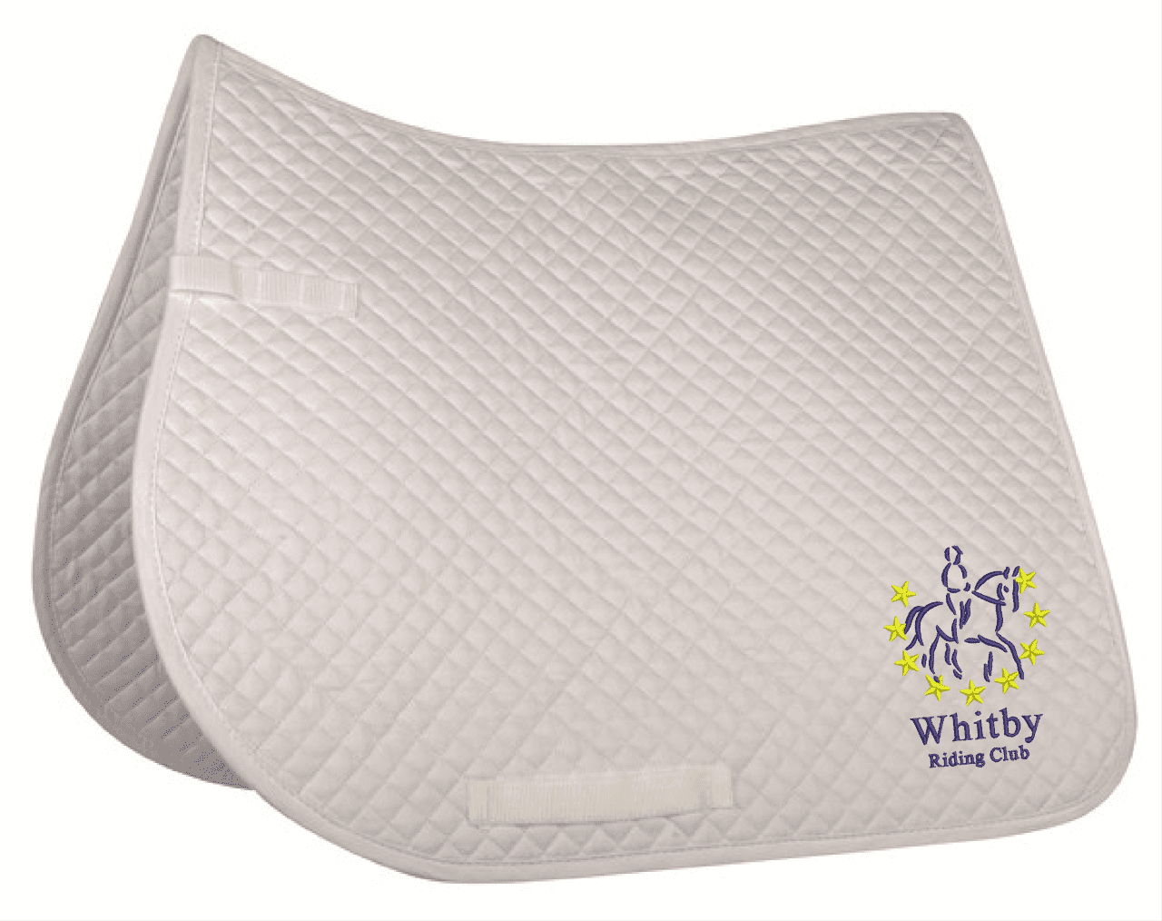 Whitby Riding Club White GP Saddlecloth