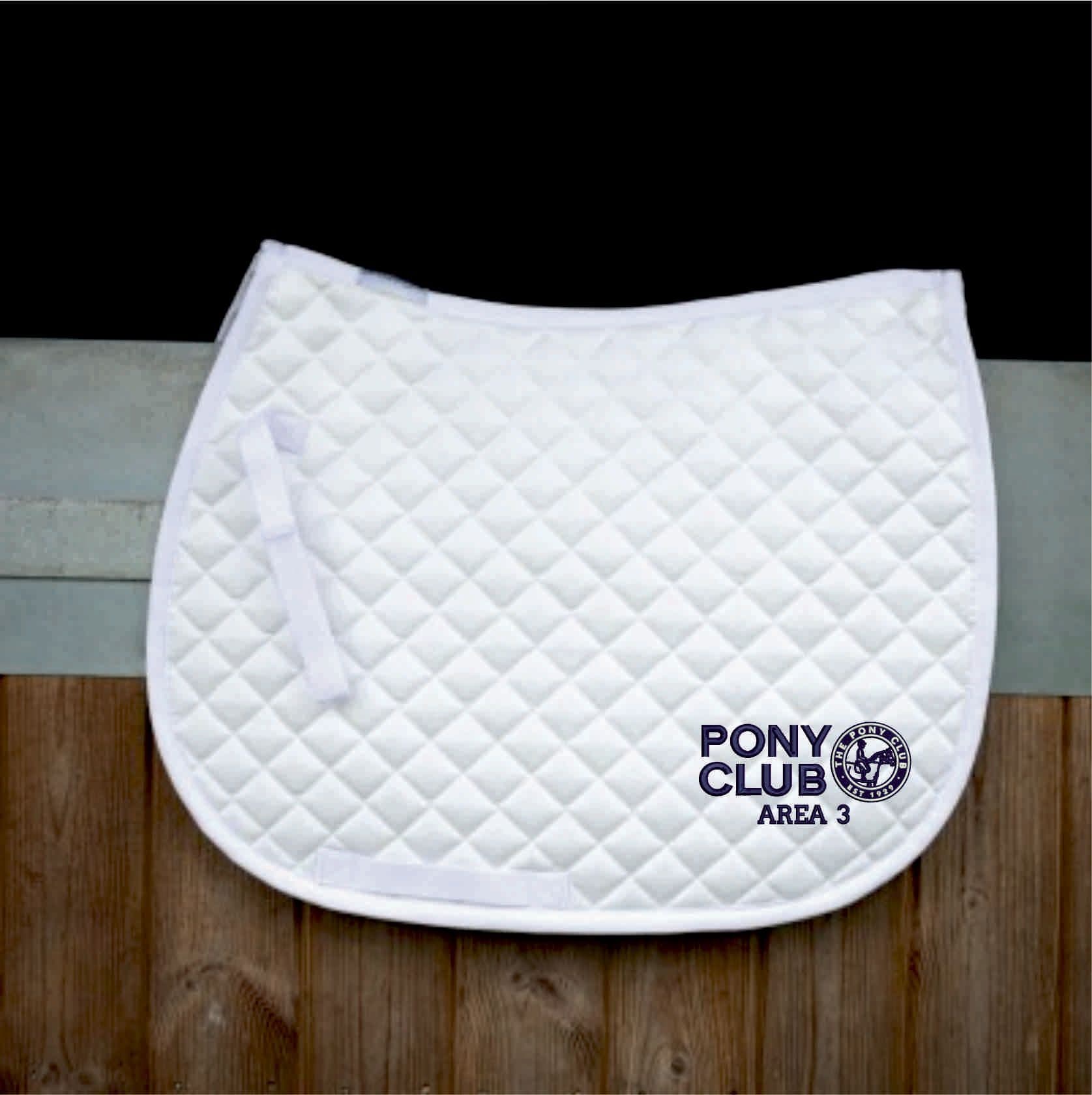 White Area 3 Horse Trials Saddlecloth