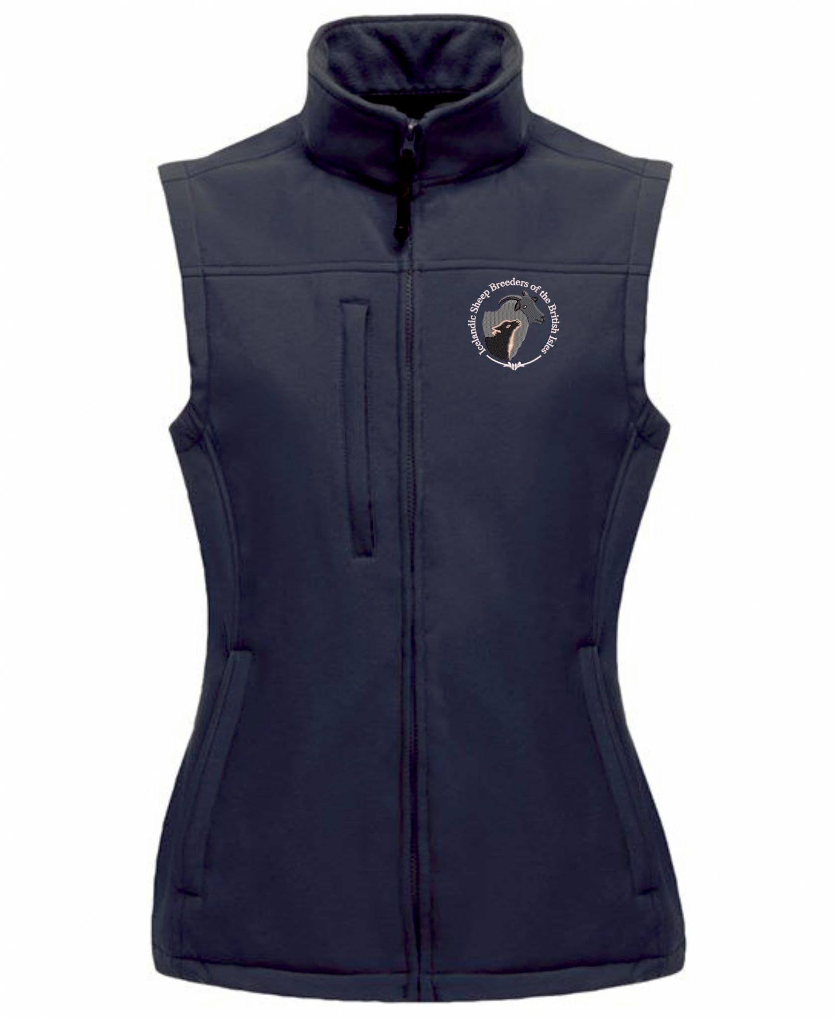 Women's Icelandic sheep breeders of the British isles Navy Flux Softshell Bodywarmer
