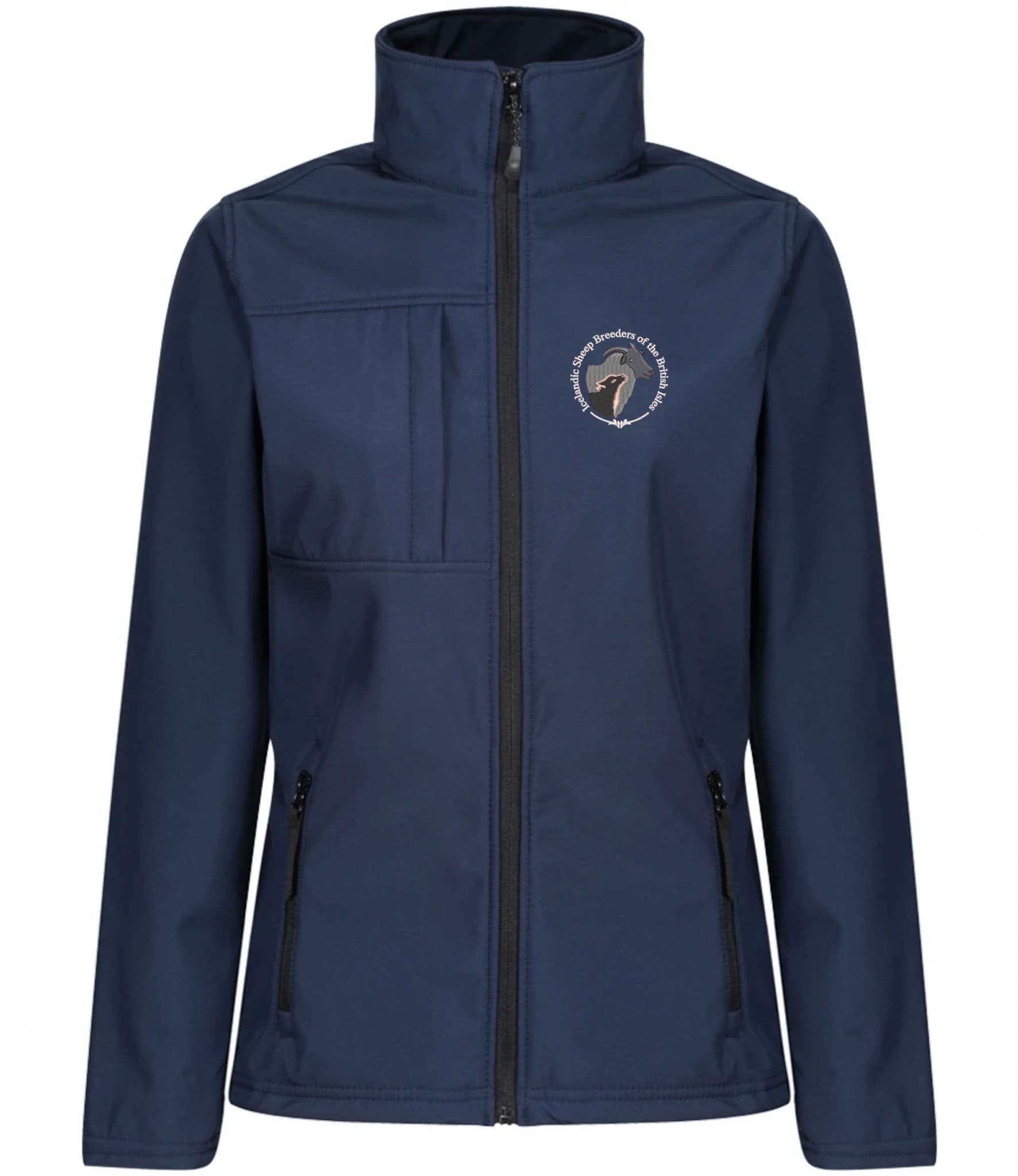 Women's Icelandic sheep breeders of the British isles Navy Softshell Jacket – RG195
