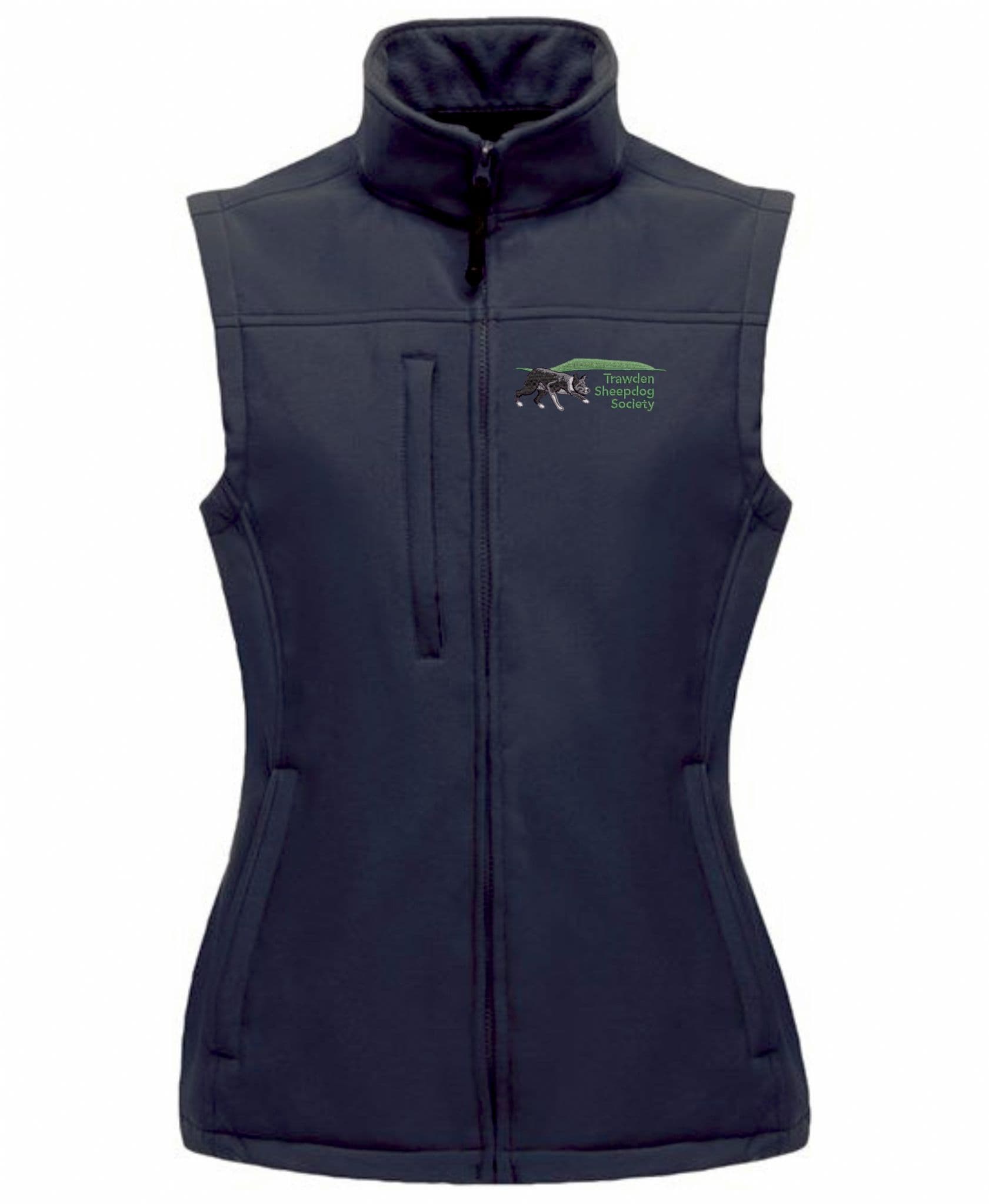 Women's Trawden Sheep Society Navy Flux Softshell Bodywarmer (1)