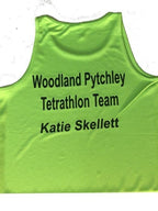 Woodland Pytchley Electric Green Children's Tet running vest JC07j
